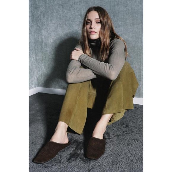 ZARA LIMITED EDITION LEATHER MULE SHOES - Picture 4 of 9